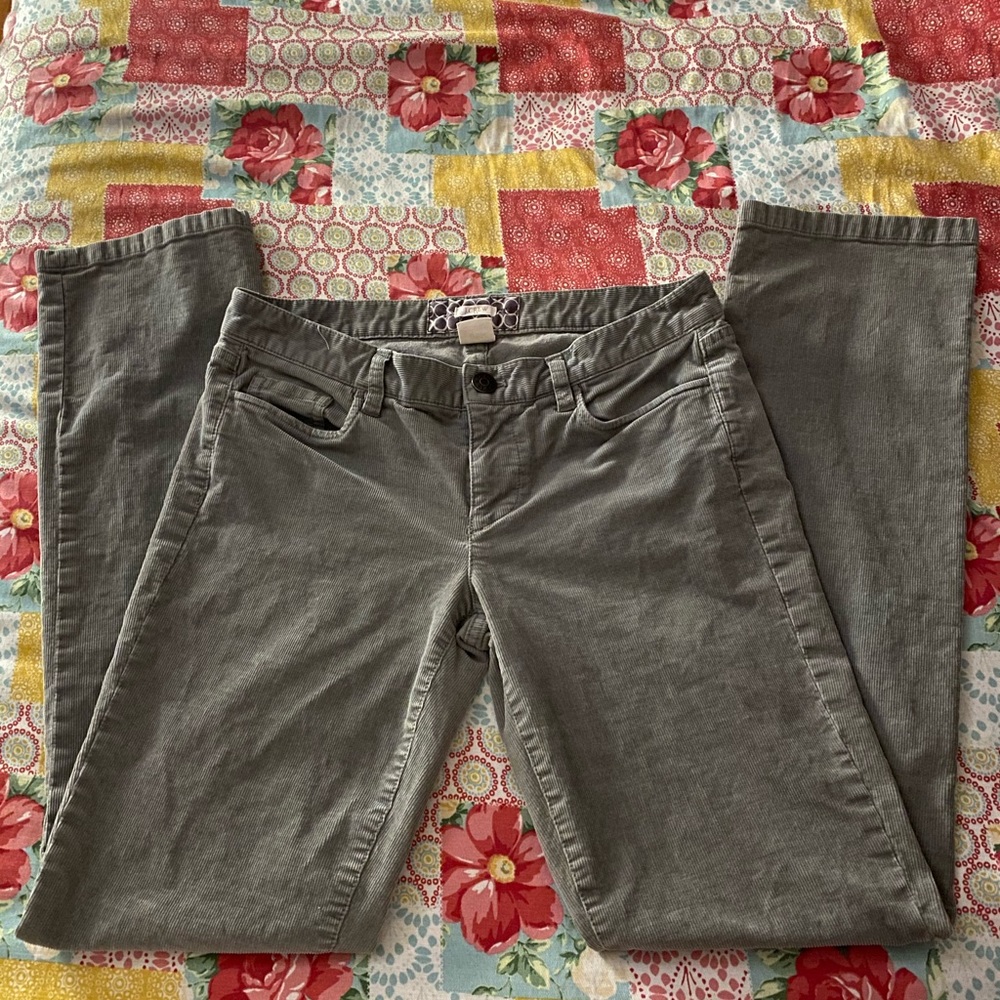 J. Crew Matchstick Corduroys 29R Gray